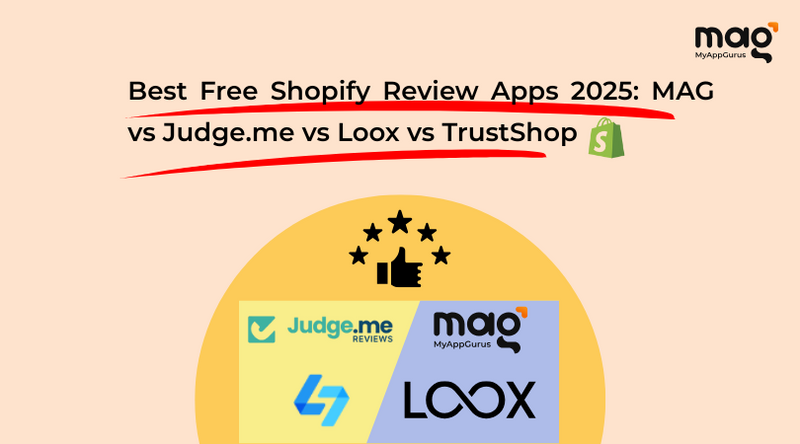 Best Free Shopify Product Reviews Apps in 2025: MAG vs Judge.me vs Loox vs TrustShop