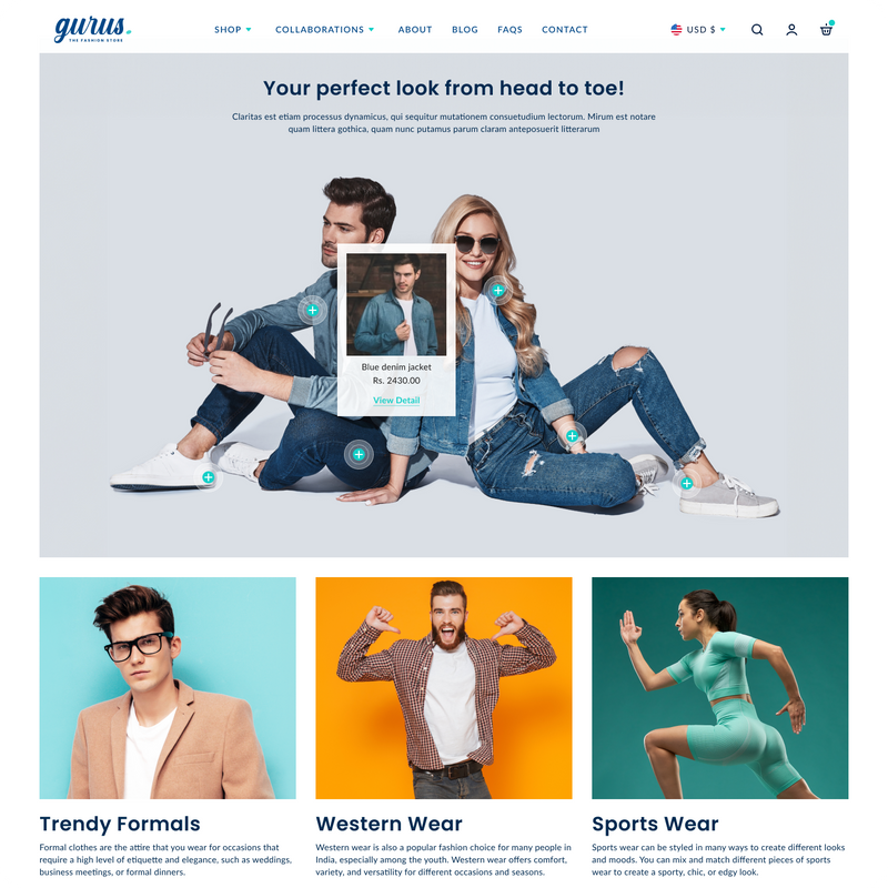 Gurus - Advanced Fashion Theme